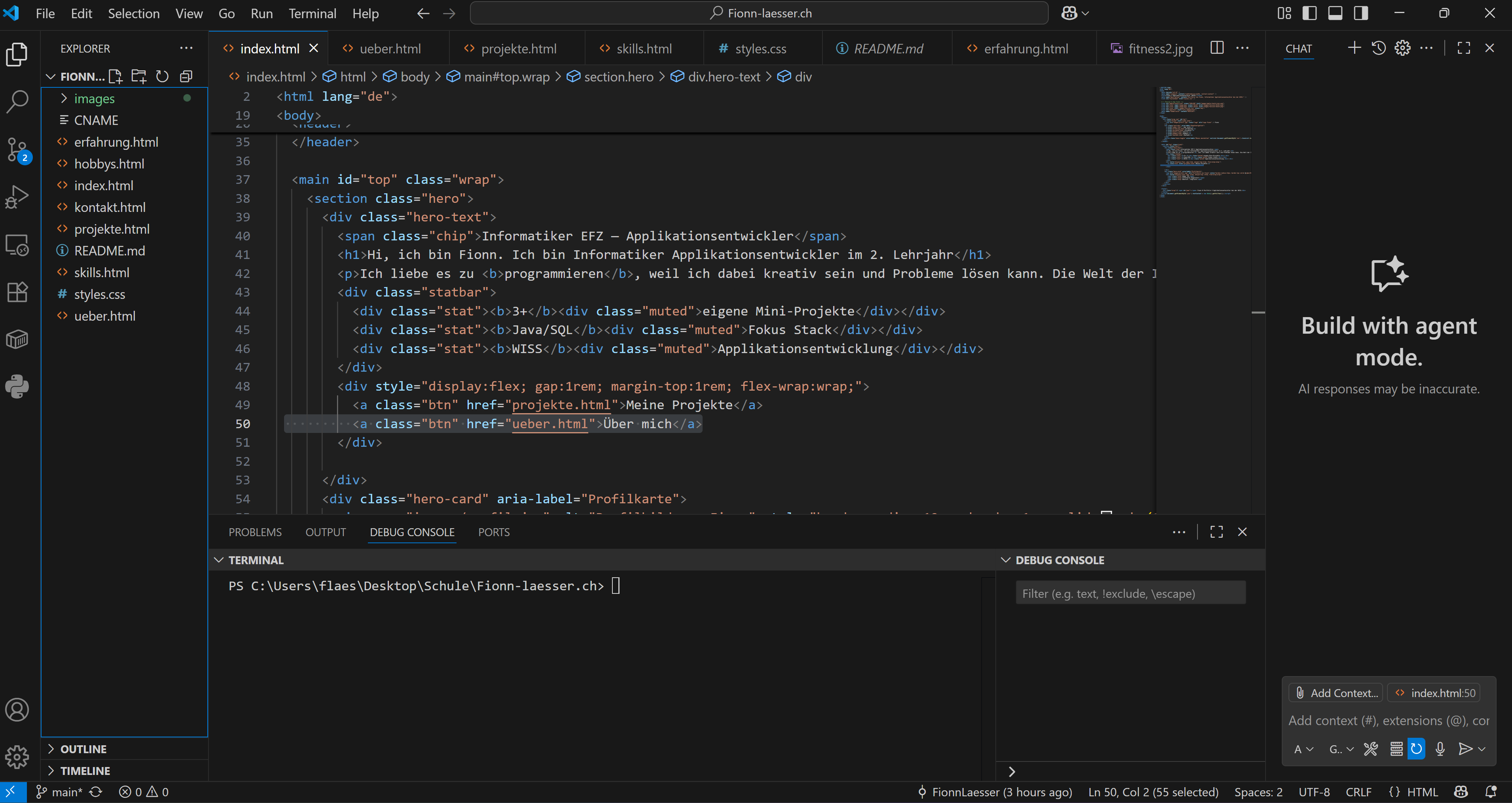 Screenshot Projekt 1